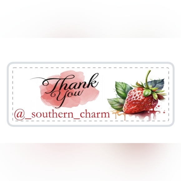 60 ct 🍓Beautiful Stickers strawberry 🍓with name - Picture 1 of 1